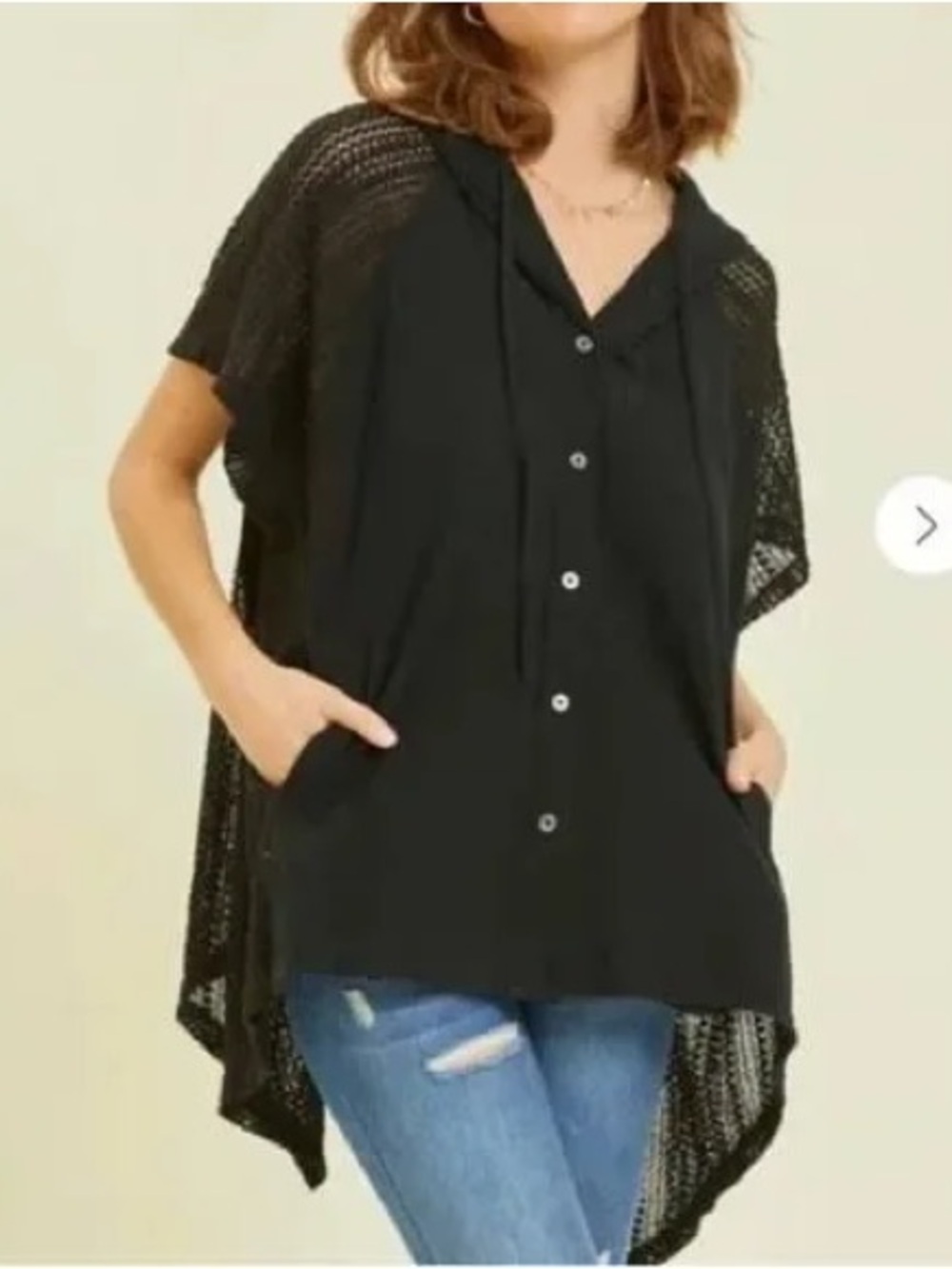 Free People We The Free Mesh Hoodie XS NWOT